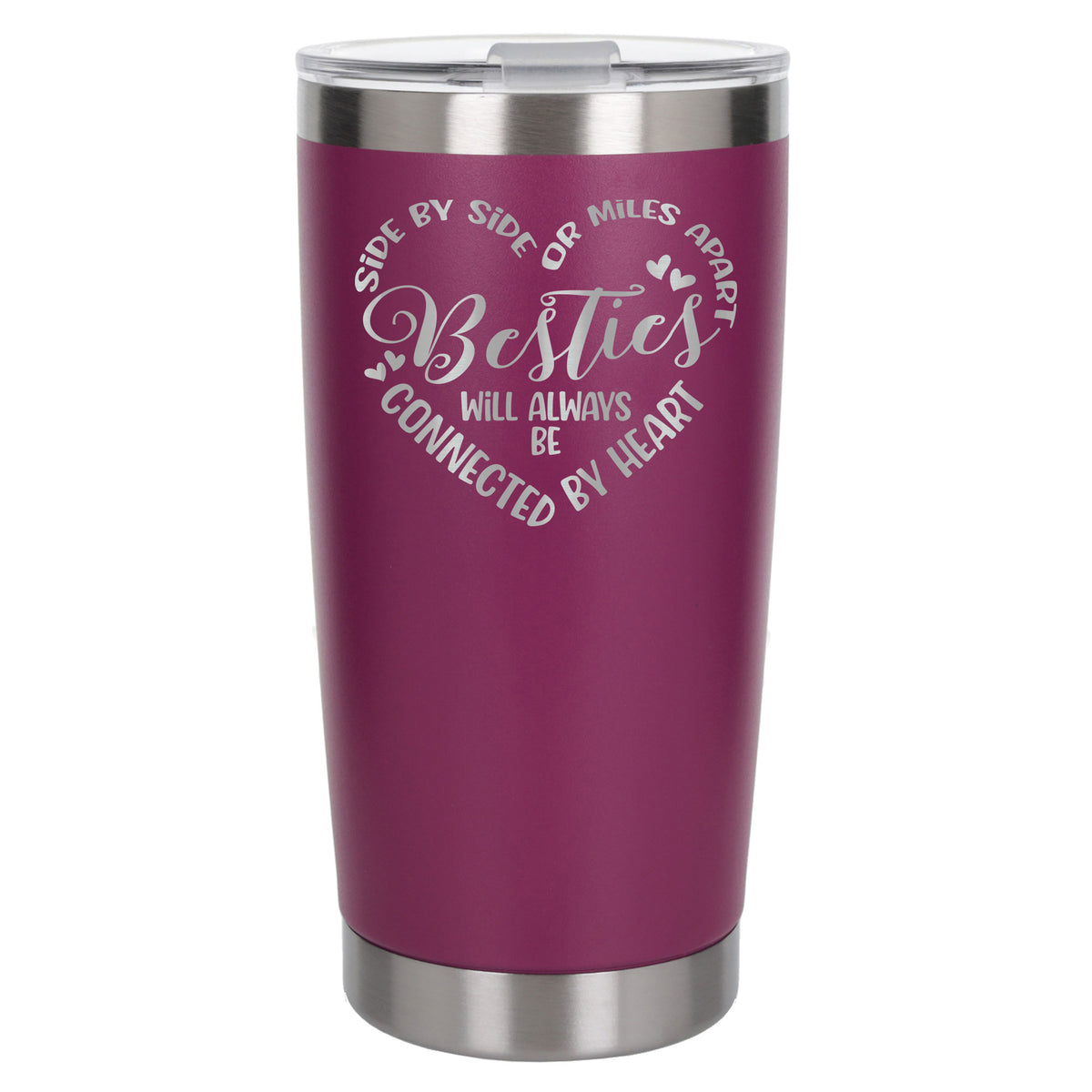 Dark Pink Thermal Metal Coffee Cup
