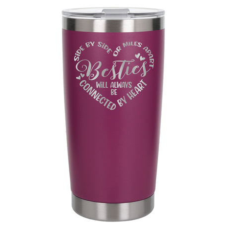 Dark Pink Thermal Metal Coffee Cup
