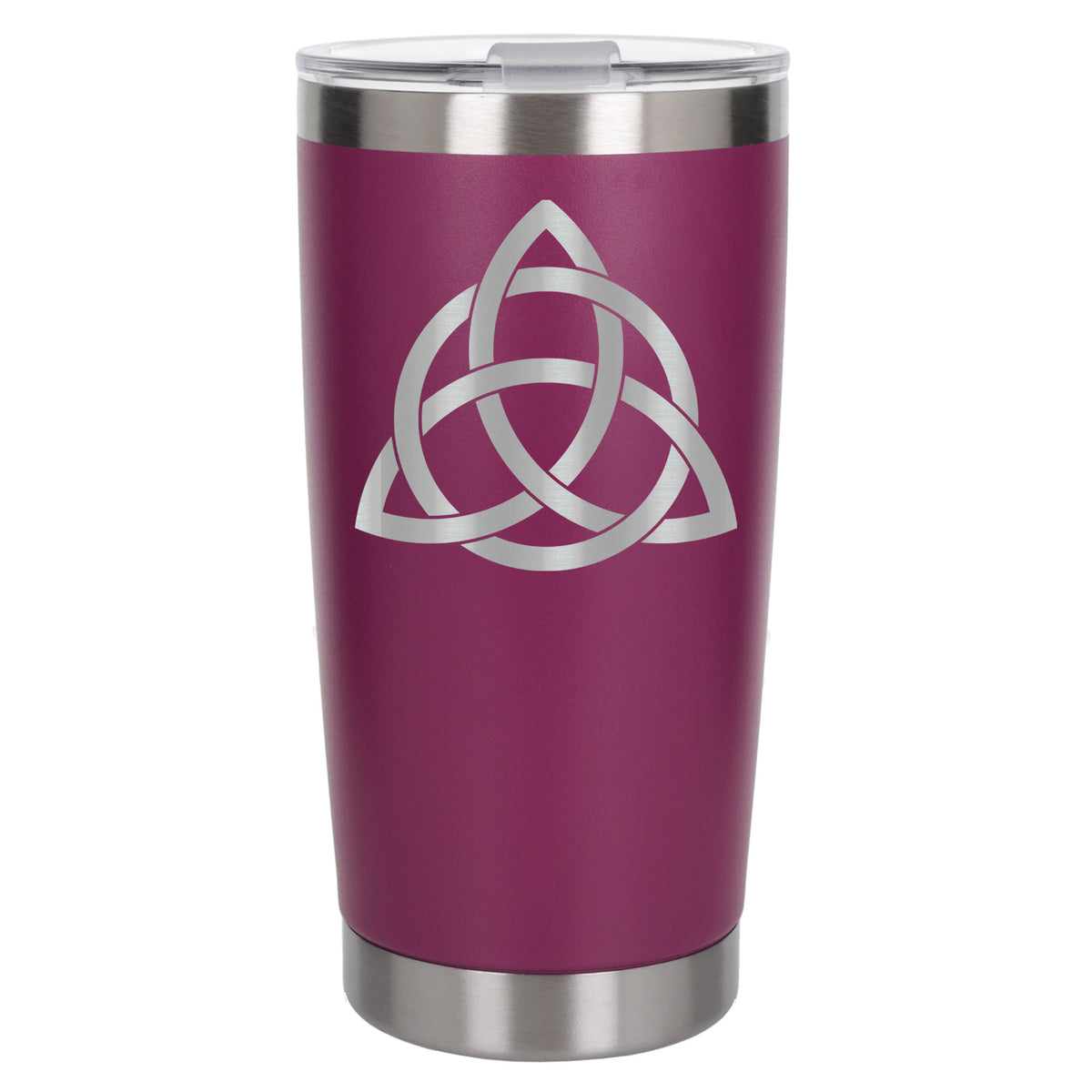 Dark Pink Thermal Metal Coffee Cup