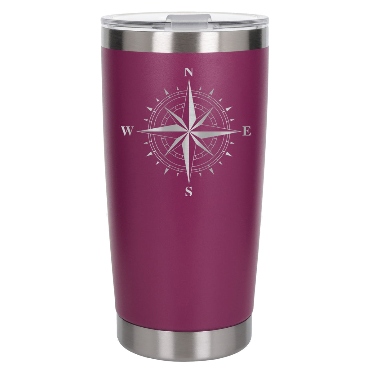 Dark Pink Thermal Metal Coffee Cup
