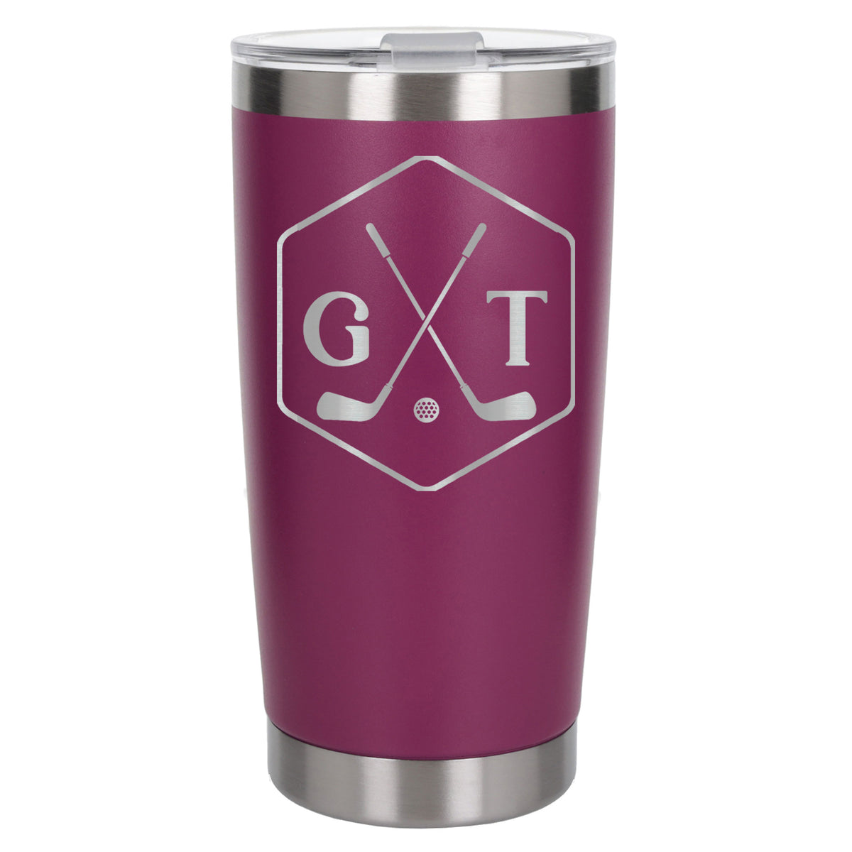 Dark Pink Thermal Metal Coffee Cup
