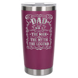 Dark Pink Thermal Metal Coffee Cup