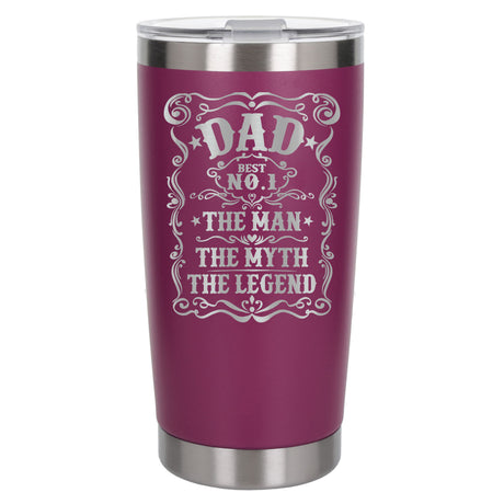 Dark Pink Thermal Metal Coffee Cup
