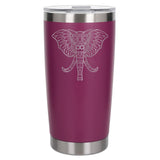 Dark Pink Thermal Metal Coffee Cup