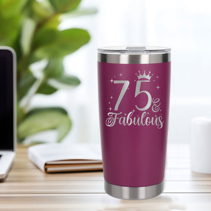 Dark Pink Thermal Metal Coffee Cup