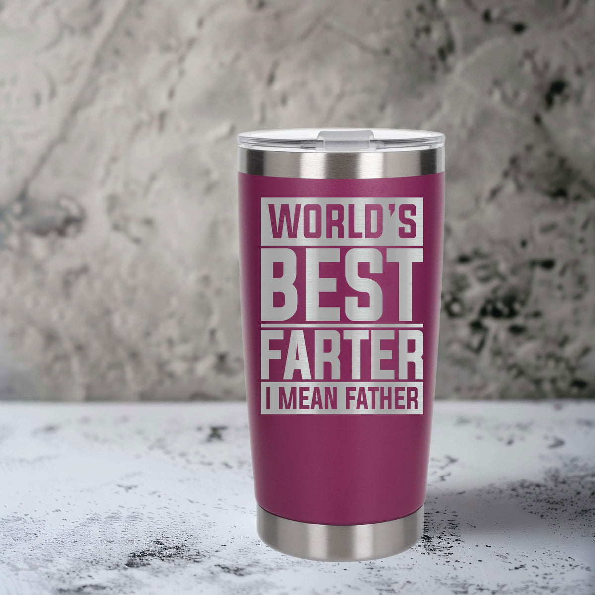 Dark Pink Thermal Metal Coffee Cup