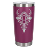 Dark Pink Thermal Metal Coffee Cup