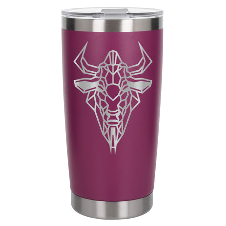 Dark Pink Thermal Metal Coffee Cup