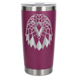 Dark Pink Thermal Metal Coffee Cup