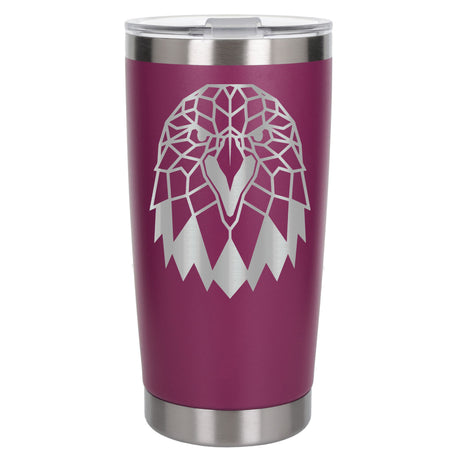Dark Pink Thermal Metal Coffee Cup