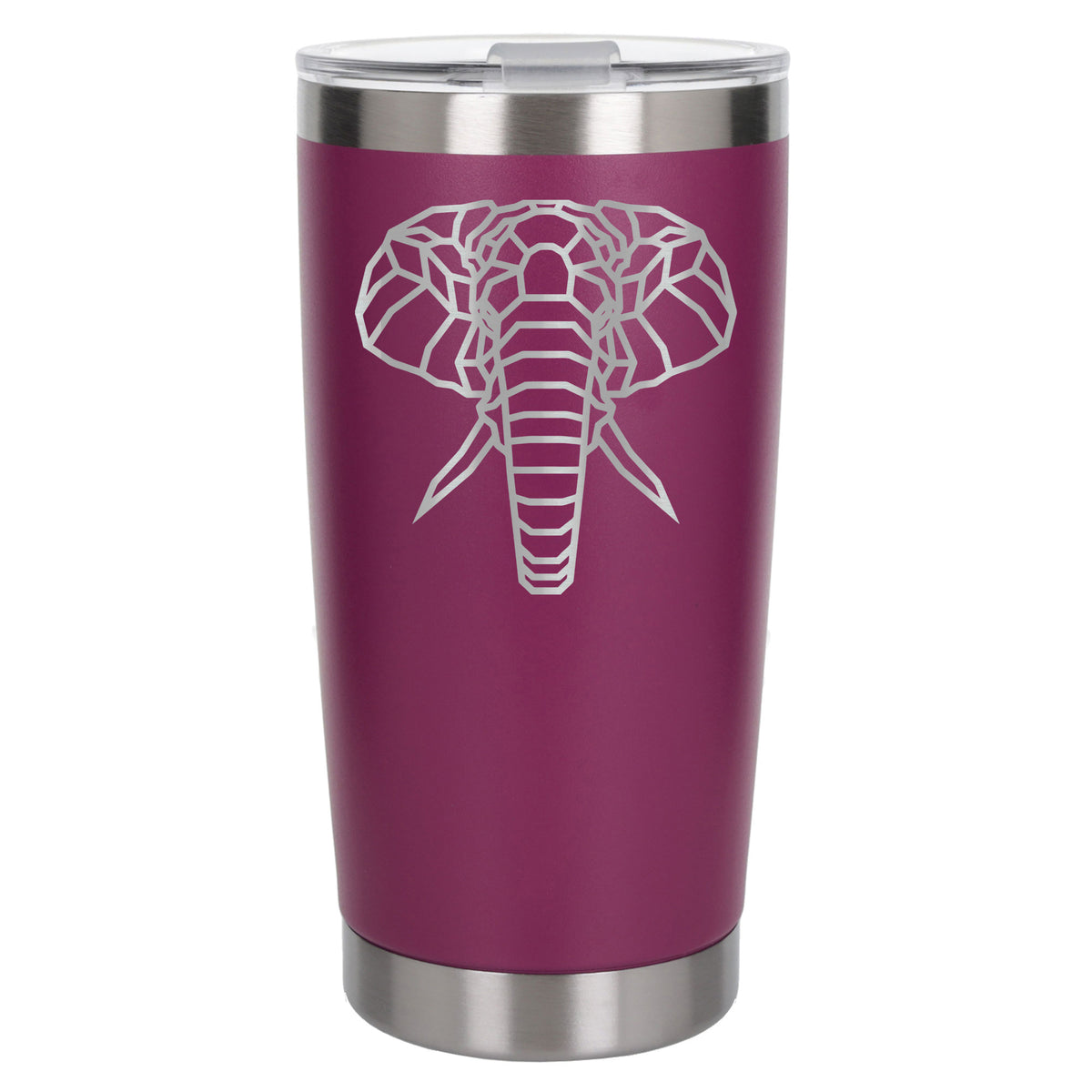 Dark Pink Thermal Metal Coffee Cup