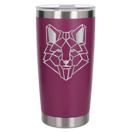Dark Pink Thermal Metal Coffee Cup