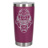 Dark Pink Thermal Metal Coffee Cup