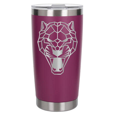 Dark Pink Thermal Metal Coffee Cup