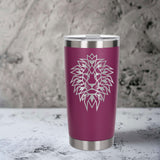 Dark Pink Thermal Metal Coffee Cup