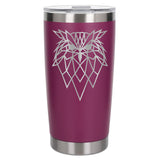 Dark Pink Thermal Metal Coffee Cup