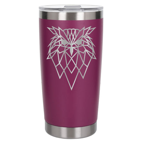 Dark Pink Thermal Metal Coffee Cup