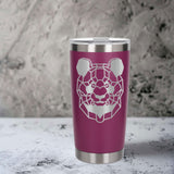 Dark Pink Thermal Metal Coffee Cup