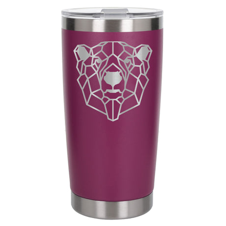 Dark Pink Thermal Metal Coffee Cup
