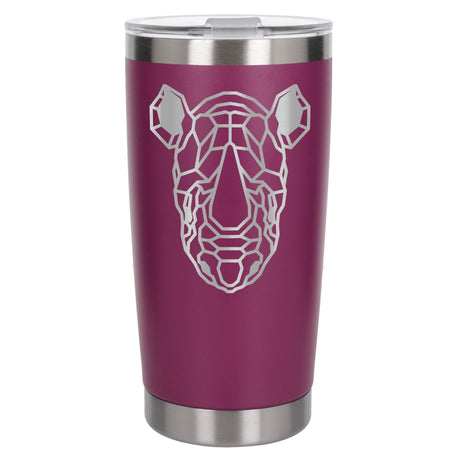 Dark Pink Thermal Metal Coffee Cup