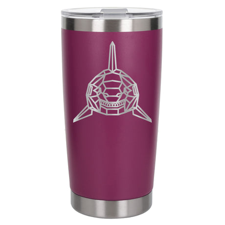 Dark Pink Thermal Metal Coffee Cup