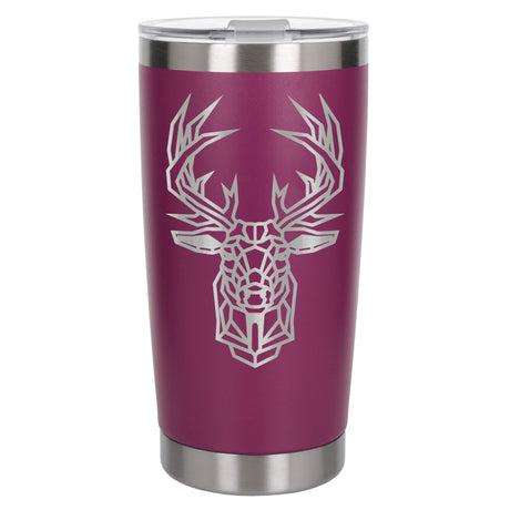 Dark Pink Thermal Metal Coffee Cup