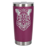 Dark Pink Thermal Metal Coffee Cup
