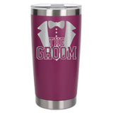 Dark Pink Thermal Metal Coffee Cup