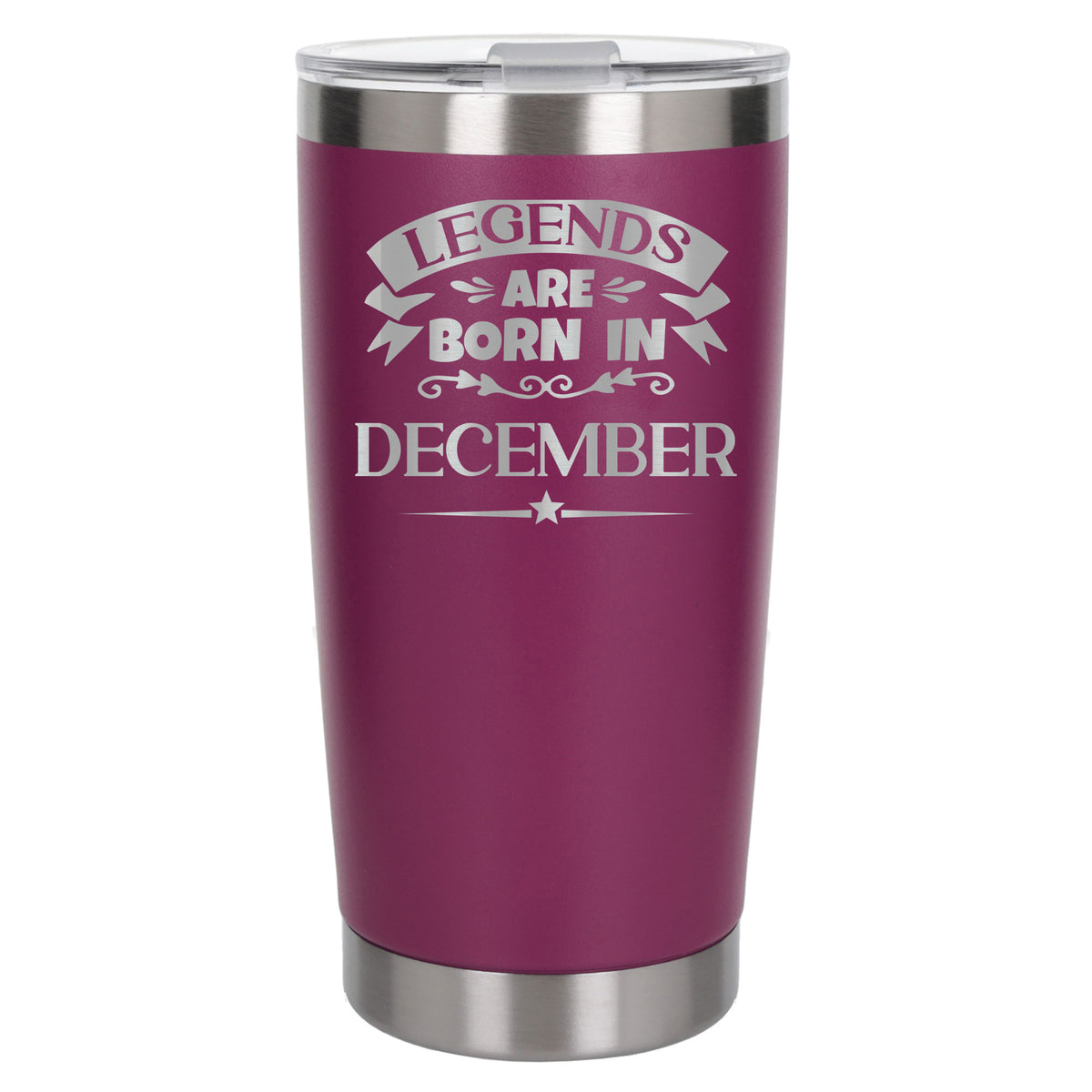 Dark Pink Thermal Metal Coffee Cup