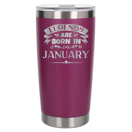 Dark Pink Thermal Metal Coffee Cup