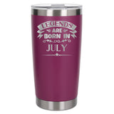Dark Pink Thermal Metal Coffee Cup