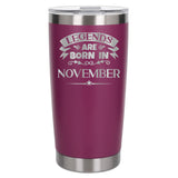 Dark Pink Thermal Metal Coffee Cup