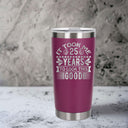 Dark Pink Thermal Metal Coffee Cup