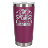 Dark Pink Thermal Metal Coffee Cup