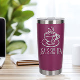 Dark Pink Thermal Metal Coffee Cup
