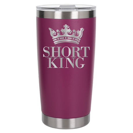 Dark Pink Thermal Metal Coffee Cup