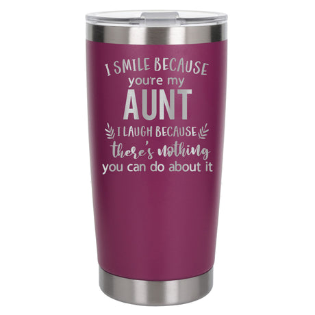 Dark Pink Thermal Metal Coffee Cup