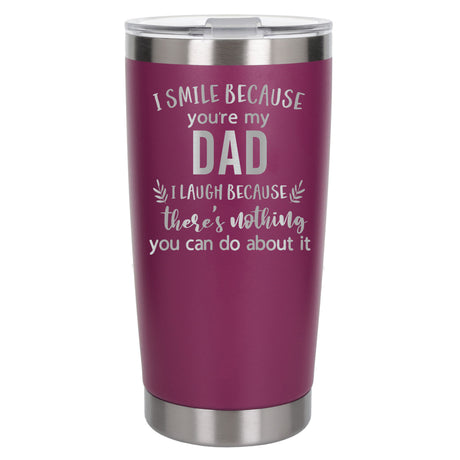 Dark Pink Thermal Metal Coffee Cup