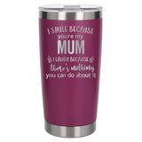 Dark Pink Thermal Metal Coffee Cup