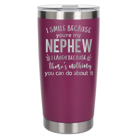 Dark Pink Thermal Metal Coffee Cup