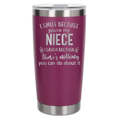 Dark Pink Thermal Metal Coffee Cup