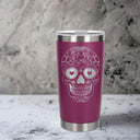 Dark Pink Thermal Metal Coffee Cup