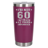 Dark Pink Thermal Metal Coffee Cup