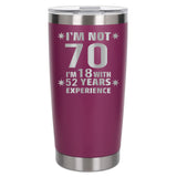 Dark Pink Thermal Metal Coffee Cup