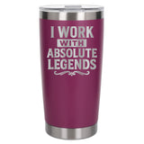 Dark Pink Thermal Metal Coffee Cup