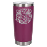 Dark Pink Thermal Metal Coffee Cup