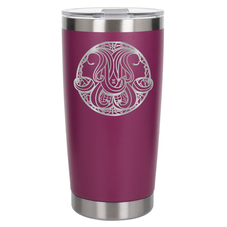 Dark Pink Thermal Metal Coffee Cup