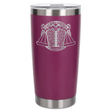 Dark Pink Thermal Metal Coffee Cup