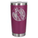 Dark Pink Thermal Metal Coffee Cup