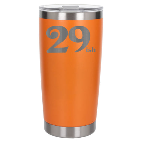 Orange Thermal Metal Coffee Cup
